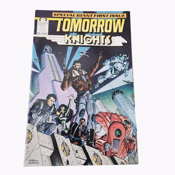 Epic Comics Tomorrow Knights #1 1990 Comic Book Collector Bagged Boarded - Picture 1 of 3